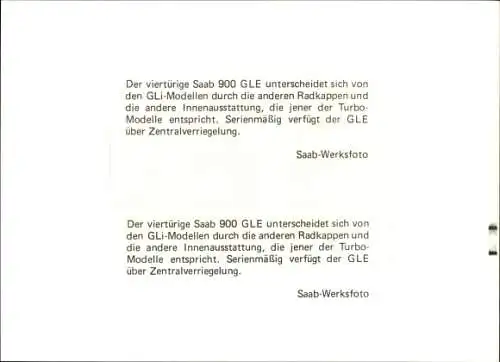 Foto Auto, Saab 900 GLE