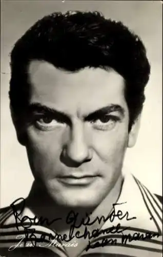 Ak Schauspieler Jean Marais, Portrait, Der Graf von Monte Christo, Autogramm