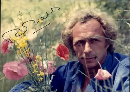 Foto Schauspieler Pierre Richard, Portrait, Autogramm