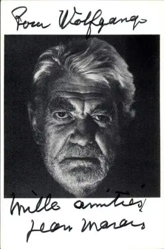 Ak Schauspieler Jean Marais, Portrait, Autogramm