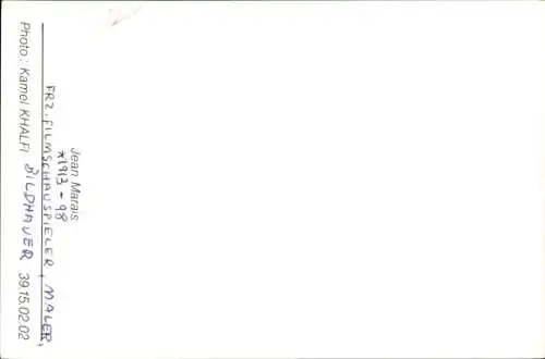 Ak Schauspieler Jean Marais, Portrait, Autogramm