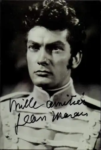 Ak Schauspieler Jean Marais, Portrait, Autogramm