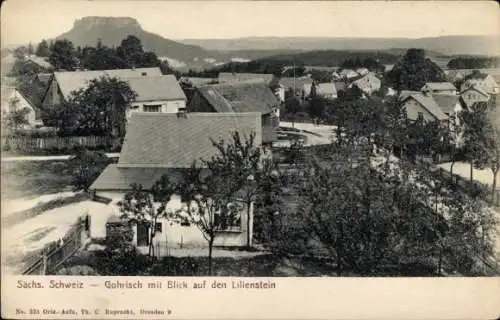Ak Gohrisch Sächsische Schweiz, Lilienstein