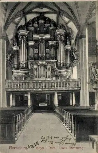 Ak Merseburg an der Saale, Orgel, Dom