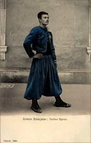 Ak Französische Armee, algerischer Tirailleur