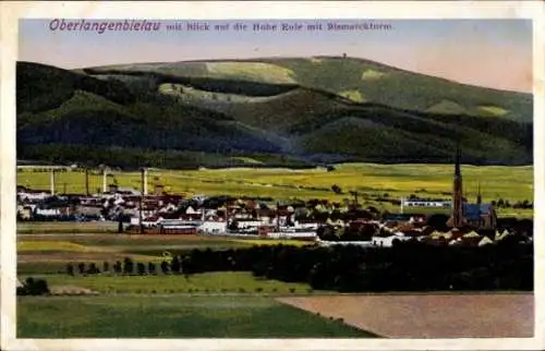 Ak Bielawa Langenbielau Schlesien, Hohe Eule, Bismarckturm