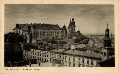 Ak Kraków Krakau Polen, Burg, Wawel