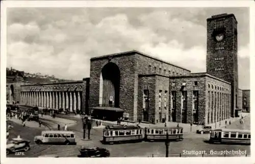 Ak Stuttgart in Württemberg, Hauptbahnhof