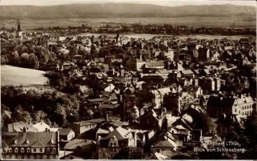 Ak Sonneberg in Thüringen, Gesamtansicht, Schlossberg