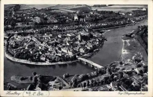 Ak Havelberg in Sachsen Anhalt, Luftaufnahme