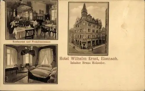 Ak Lutherstadt Eisenach in Thüringen, Hotel Wilhelm Ernst, Inh. Bruno Heisseler, Restaurant