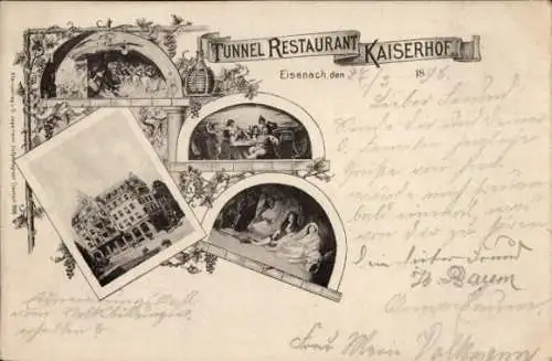 Ak Lutherstadt Eisenach in Thüringen, Tunnel Restaurant Kaiserhof