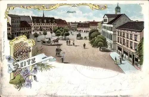 Litho Zeitz im Burgenlandkreis, Altmarkt