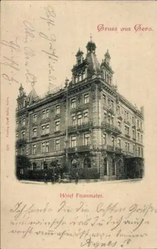 Ak Gera in Thüringen, Hotel Frommater