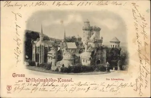 Ak Bad Wilhelmshöhe Kassel in Hessen, Löwenburg