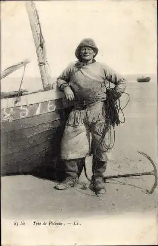 Ak Fischer am Strand, Anker