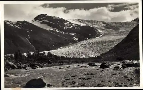 Ak Schwarzeis Svartisen Gletscher Norwegen