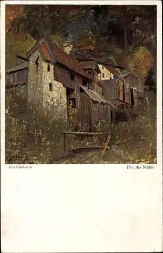 Künstler Ak Rimboeck, Max, alte Mühle