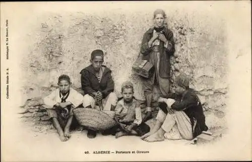 Ak Algerien, Araber, Maghreb, Kinder, Gruppenbild