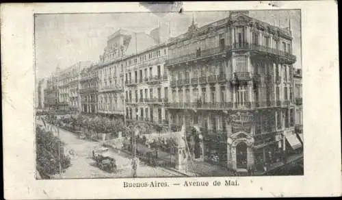 Ak Buenos Aires Argentinien, Avenue de Mai
