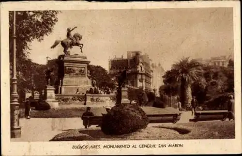 Ak Buenos Aires Argentinien, Monumento al General San Martin