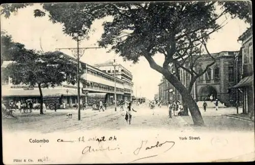 Ak Colombo Ceylon Sri Lanka, York Street