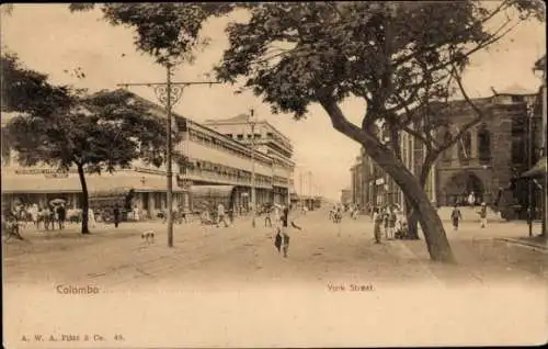Ak Colombo Ceylon Sri Lanka, York Street