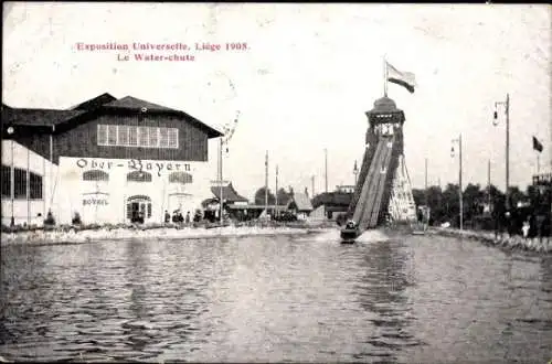 Ak Lüttich Lüttich Wallonien, Die Wasserfälle, Weltausstellung