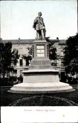 Ak Antwerpen Antwerpen Flandern, Van-Dyck-Statue