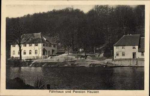 Ak Hausen Marlishausen Arnstadt in Thüringen, Fährhaus und Pension Hausen