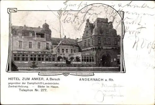 Ak Andernach am Rhein, Hotel zum Anker