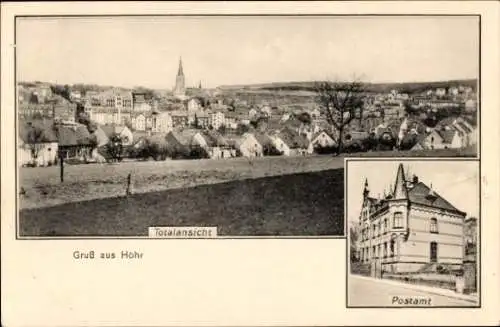 Ak Höhr Grenzhausen im Westerwald, Gesamtansicht, Post