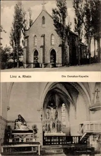 Ak Linz am Rhein, Donatus-Kapelle, Inneres