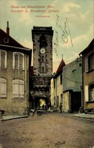 Ak Wasselonne Wasselnheim Elsass Bas Rhin, Schlossturm