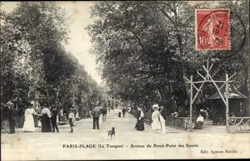 Ak Le Touquet Paris Plage Pas de Calais, Avenue du Rond-Point des Sports