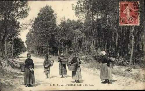 Ak Le Touquet Paris Plage Pas de Calais, En Foret