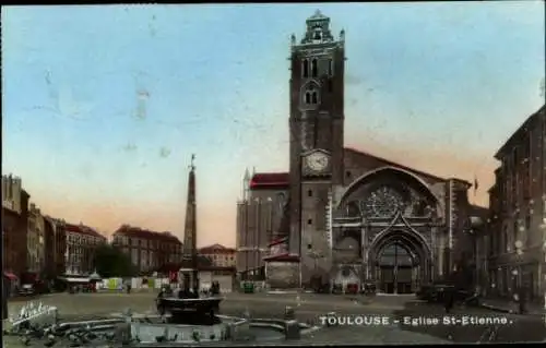 Ak Toulouse Haute Garonne, Kirche St Etienne