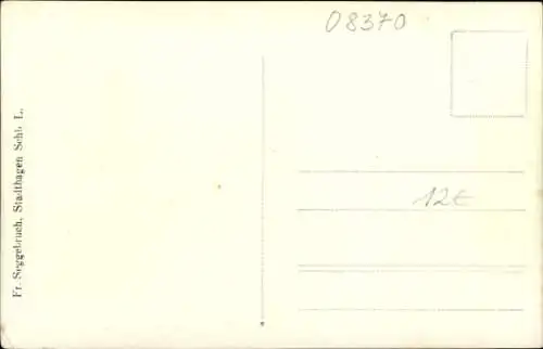 Foto Ak Bièvres Ardennes, Straßenpartie, Zerstörte Häuser, I. WK