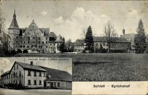 Ak Eyrichshof Ebern in Unterfranken, Schloss Eyrichshof, Gasthaus Specke