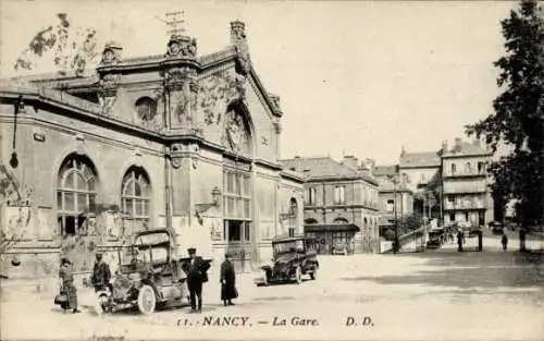 Ak Nancy Meurthe et Moselle, La Gare