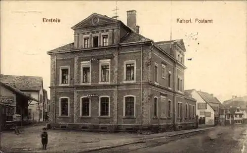 Ak Erstein Elsass Bas Rhin, Kaiserliches Postamt