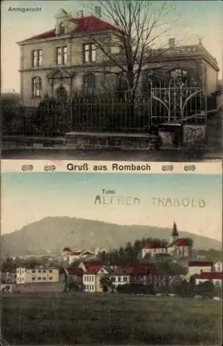 Ak Rombas Rombach Lothringen Moselle, Amtsgericht, Totalansicht