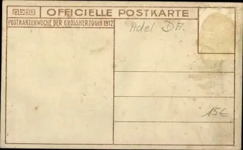 Ak Großherzogin Eleonore zu Hessen, Standportrait