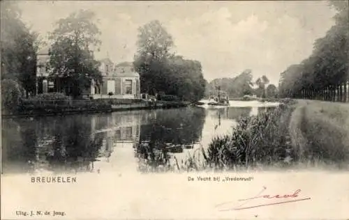 Ak Breukelen Stichtse Vecht Utrecht Niederlande, De Vecht bij Vredenrust