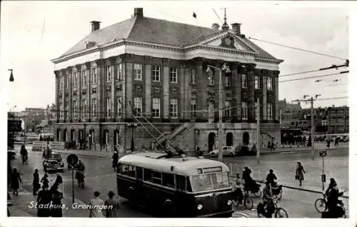 Ak Groningen Niederlande, Stadhuis