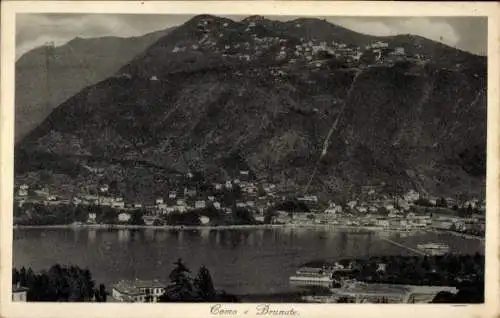 Ak Brunate Lago di Como Lombardia, Panorama