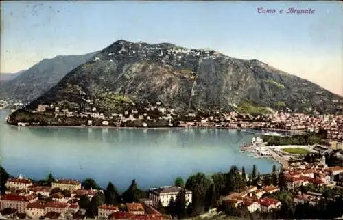 Ak Brunate Lago di Como Lombardia, Panorama