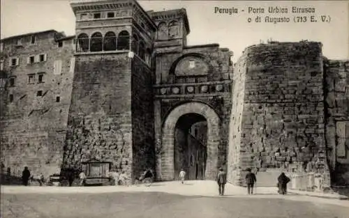 Ak Perugia Umbria, Porta Urbica Etrusca o di Augusto