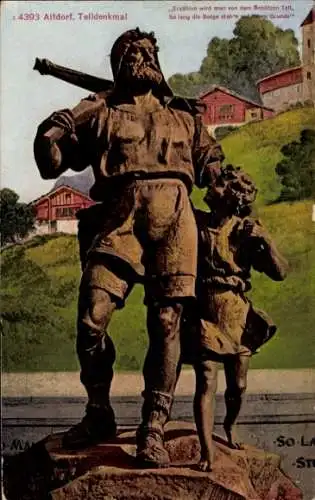 Ak Altdorf Kt Uri, Telldenkmal