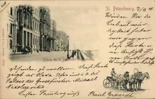 Ak Sankt Petersburg Russland, Novo-Mikhailovsky Palace